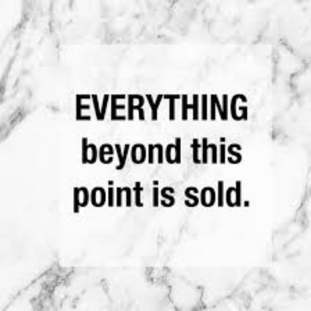 Everything beyond here is sold